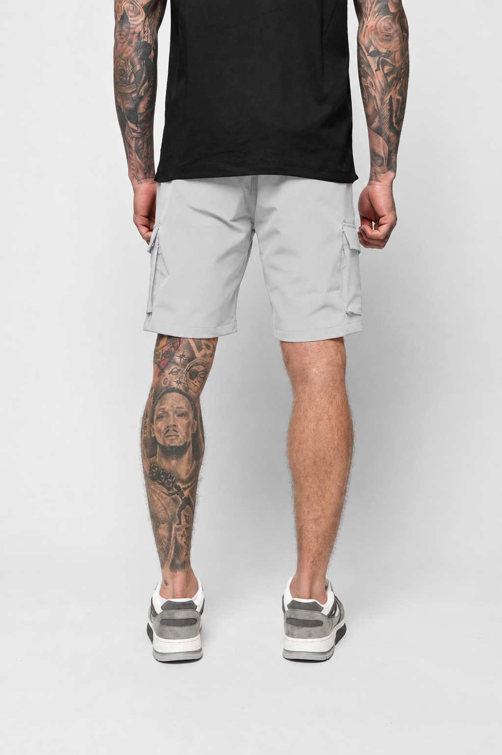 Luxe Premium Grey Cargo Short