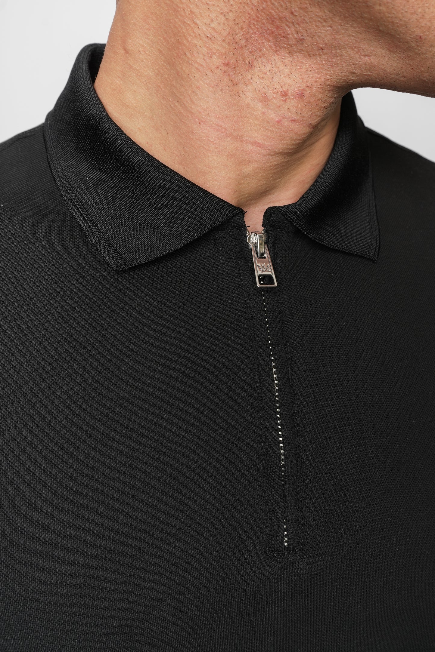 Luxe Premium Mercerised Black Polo