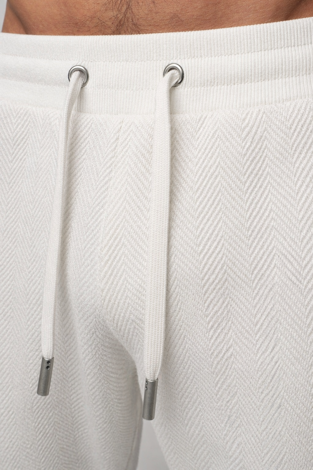 Conza Off White T-Shirt & Short Set
