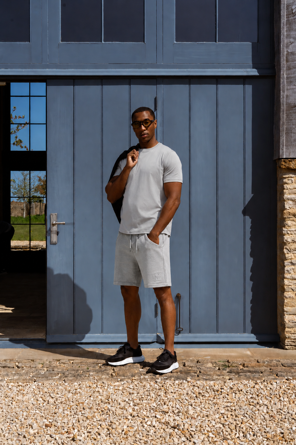 LUXE MERCERISED GREY TEE