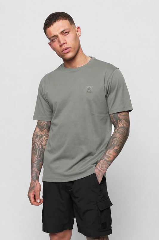 LUXE MERCERISED KHAKI TEE