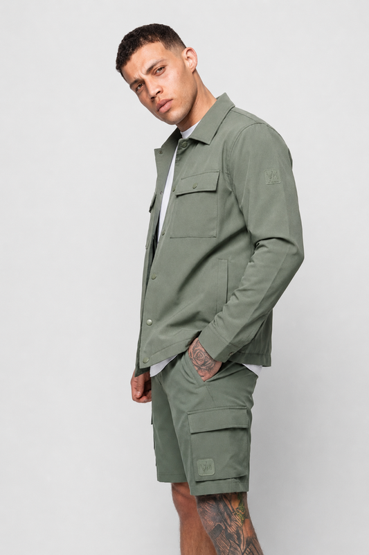 LUXE KHAKI OVERSHIRT