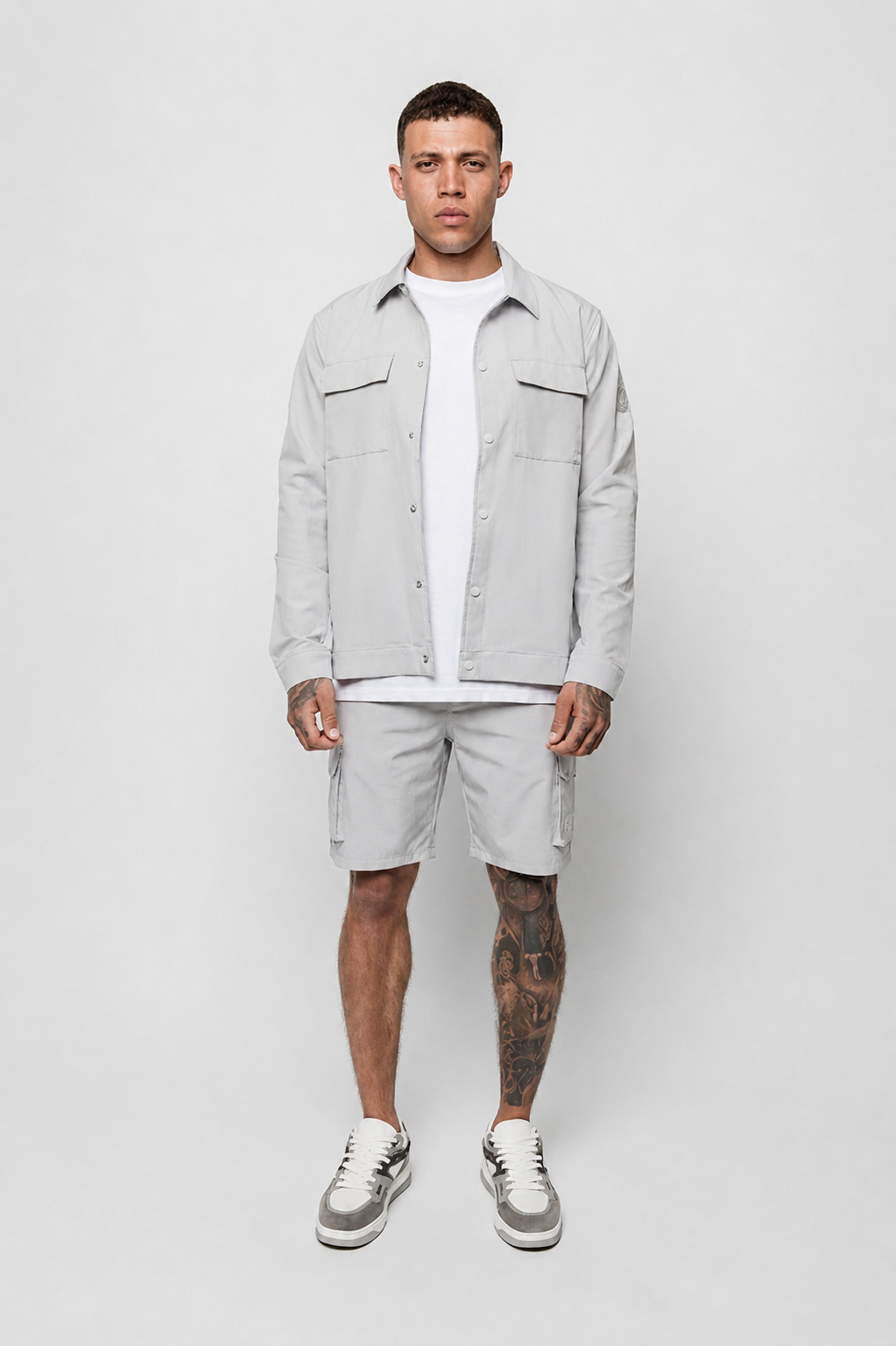 Luxe Premium Grey Cargo Short
