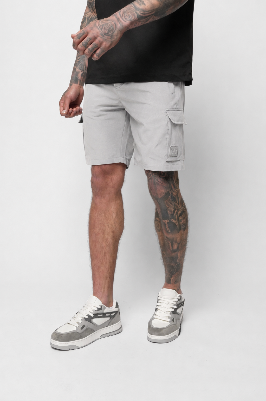 Luxe Premium Grey Cargo Short