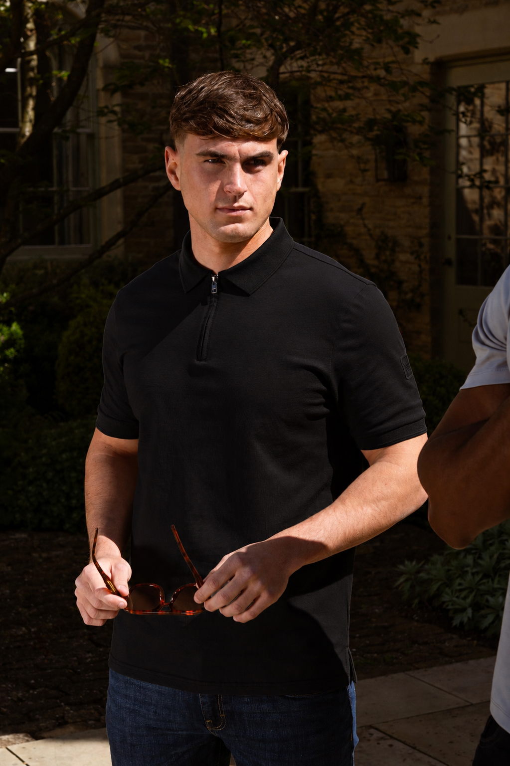 Luxe Premium Mercerised Black Polo