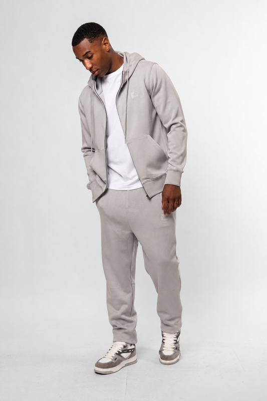 Luxe Premium Grey Straight Leg Jogger