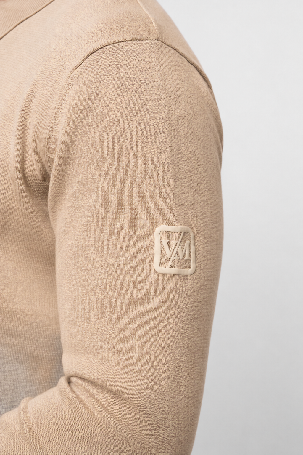 Luxe Premium Stone Long Sleeve Knit Polo