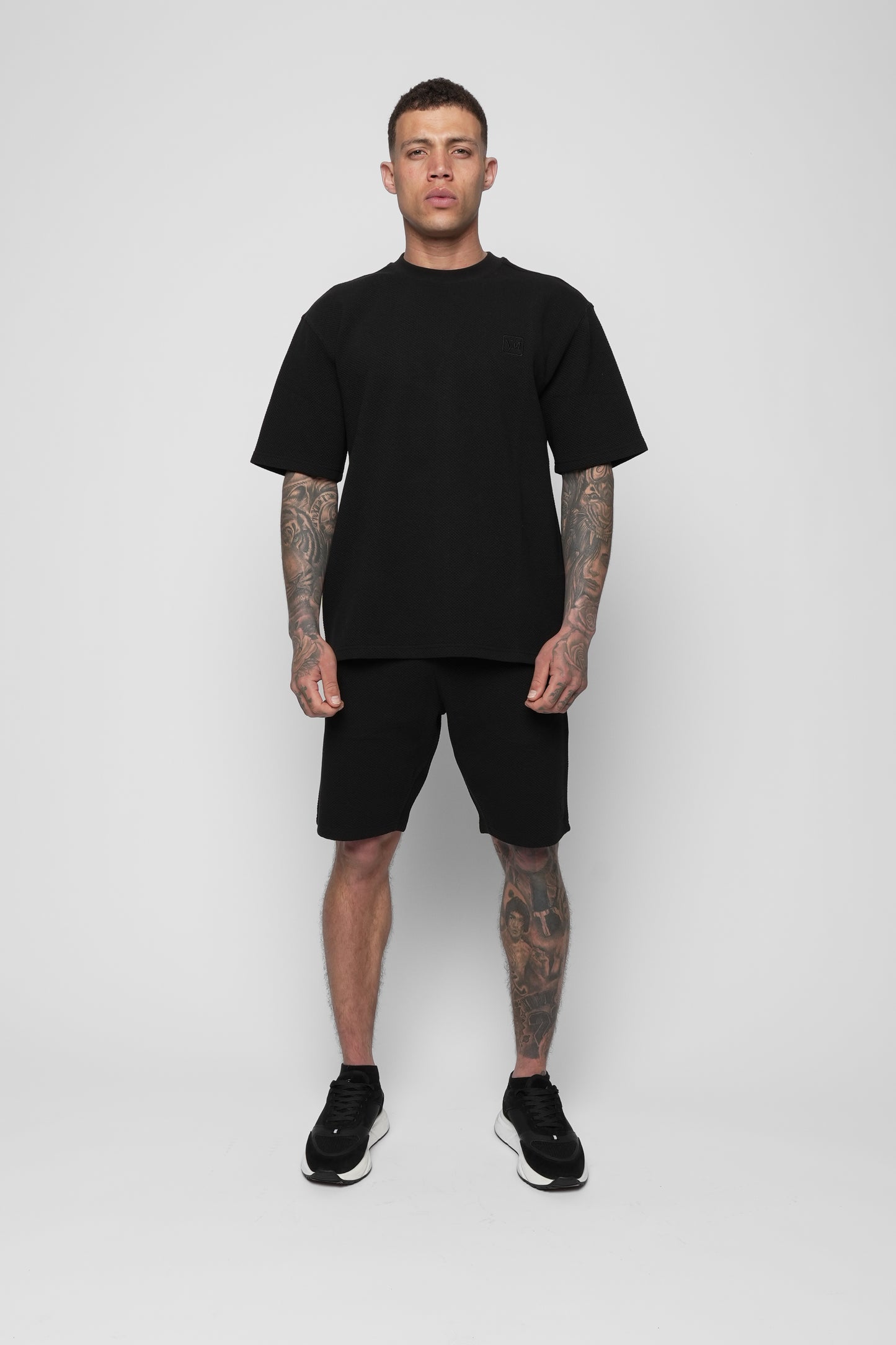 Nemi Black T-Shirt & Short Set