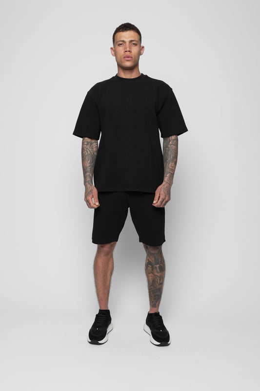 Nemi Black T-Shirt & Short Set