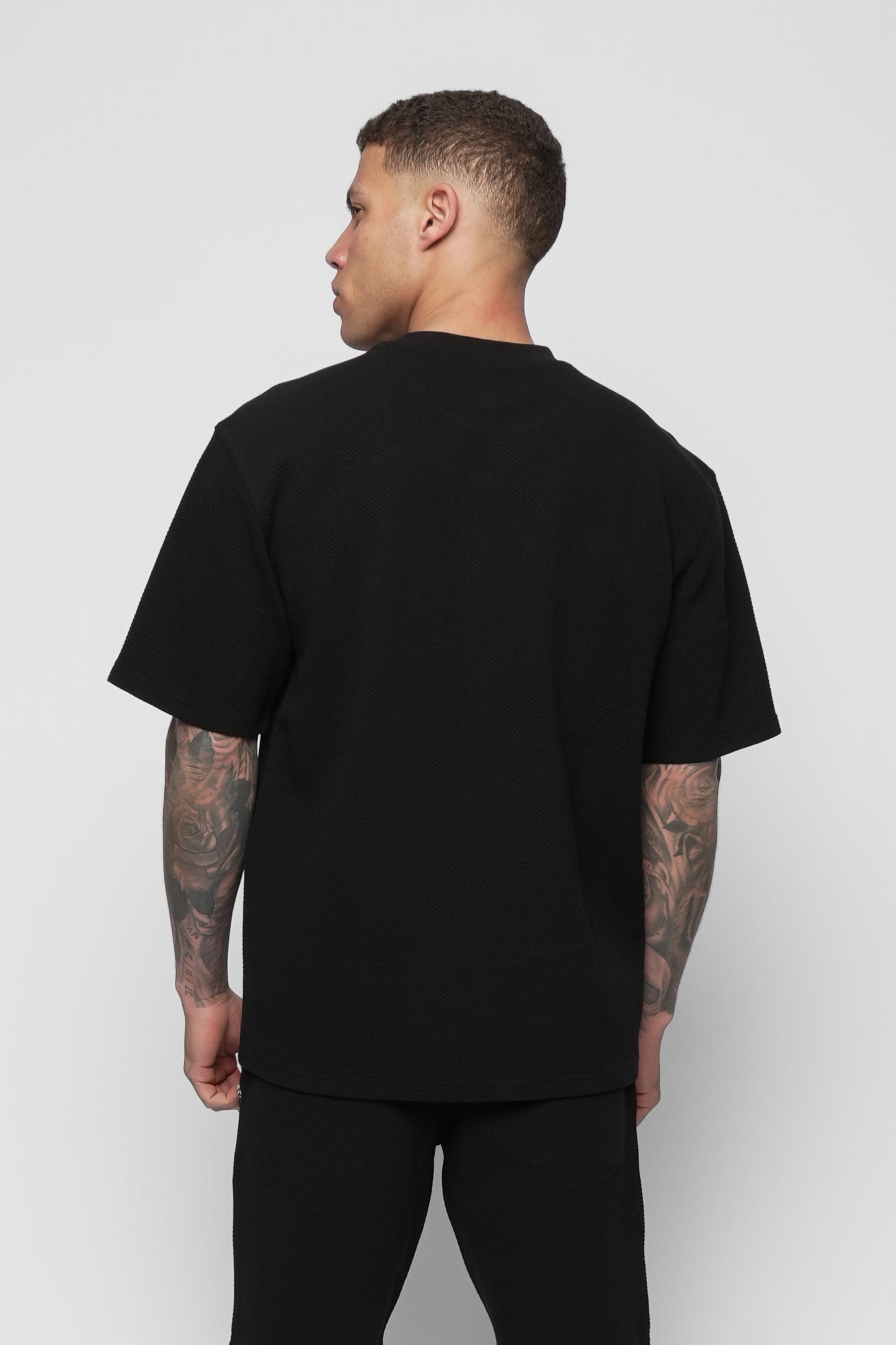 Nemi Black T-Shirt & Short Set