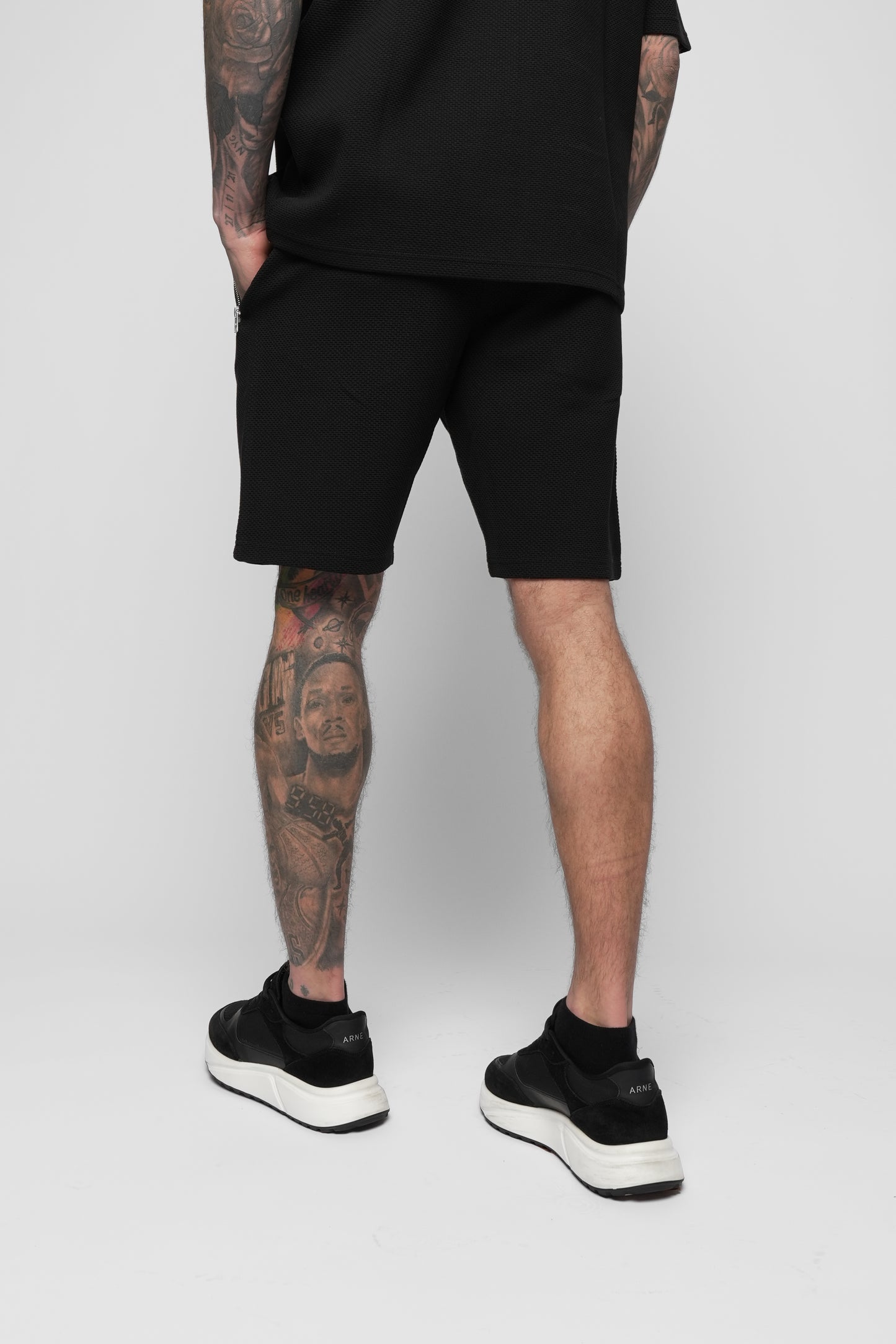 Nemi Black T-Shirt & Short Set