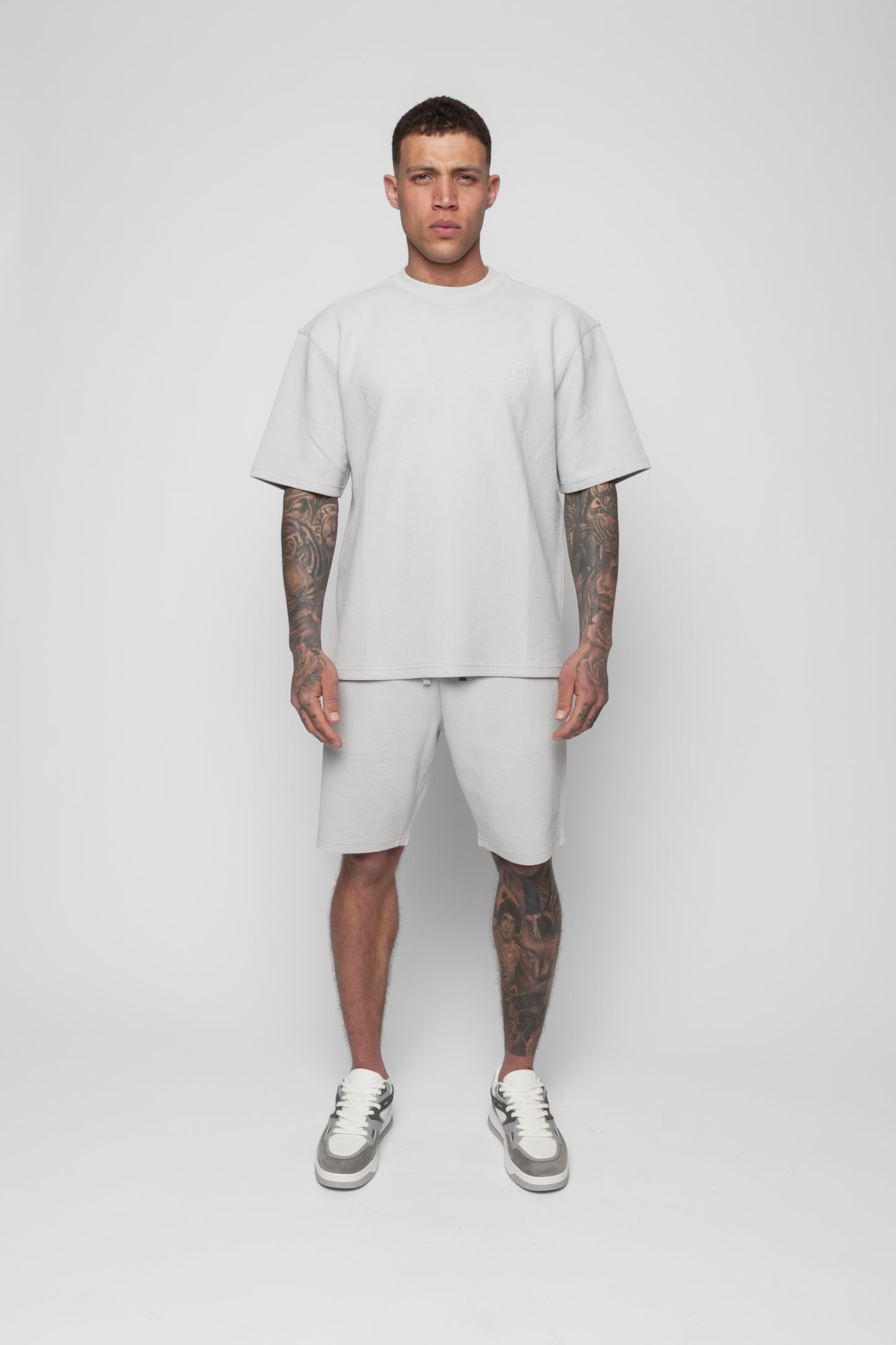Nemi Grey T-Shirt & Short Set