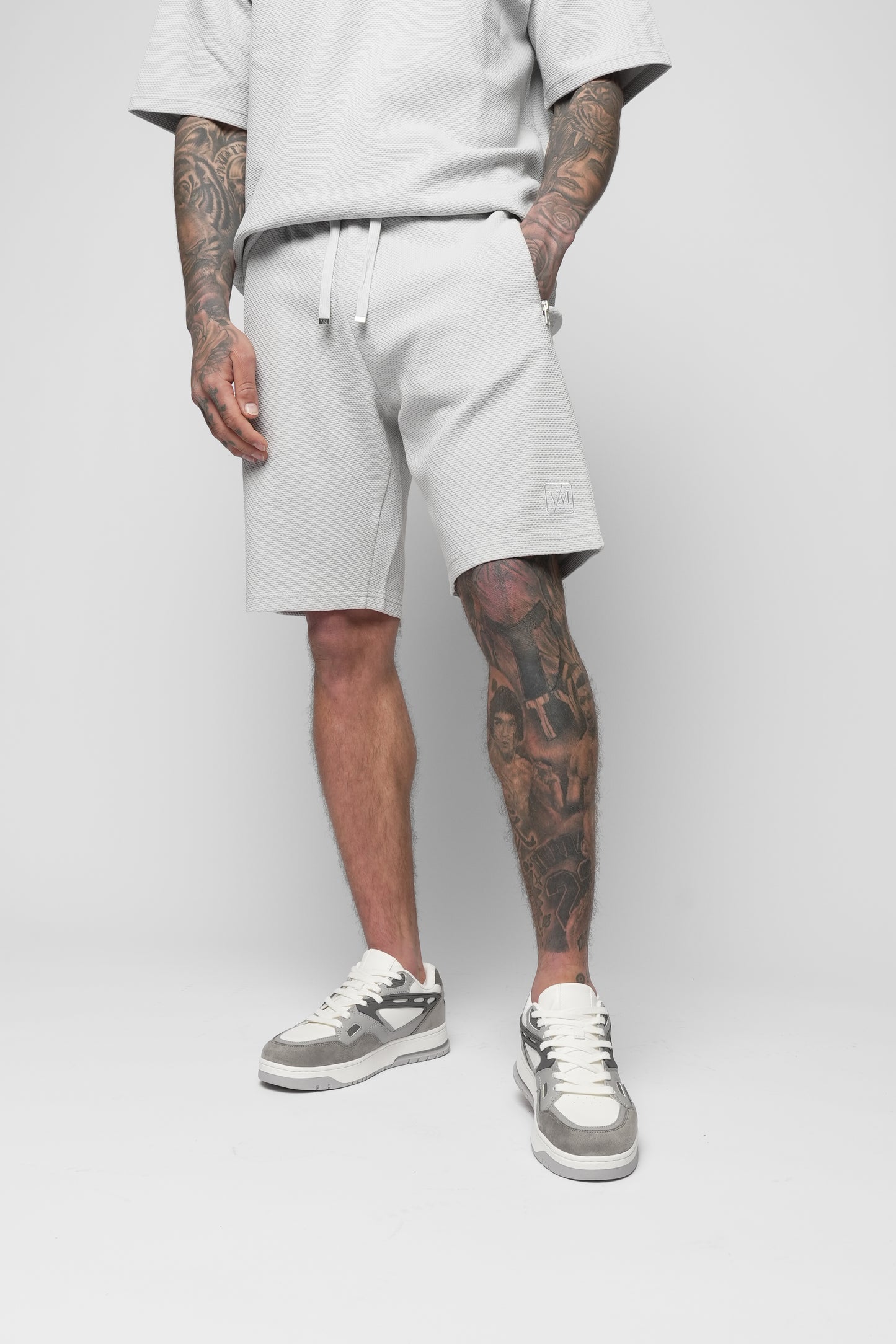Nemi Grey T-Shirt & Short Set