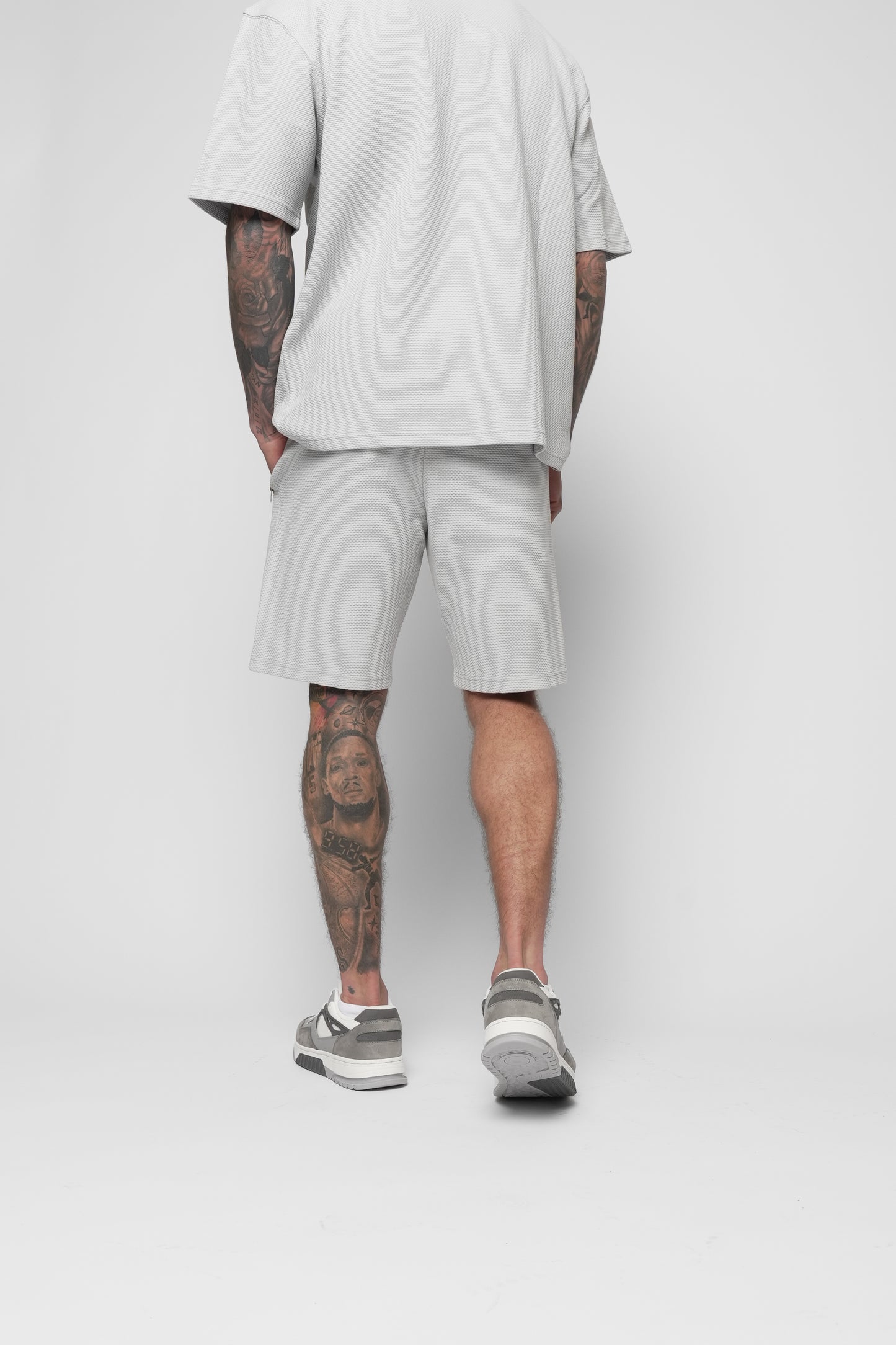 Nemi Grey T-Shirt & Short Set