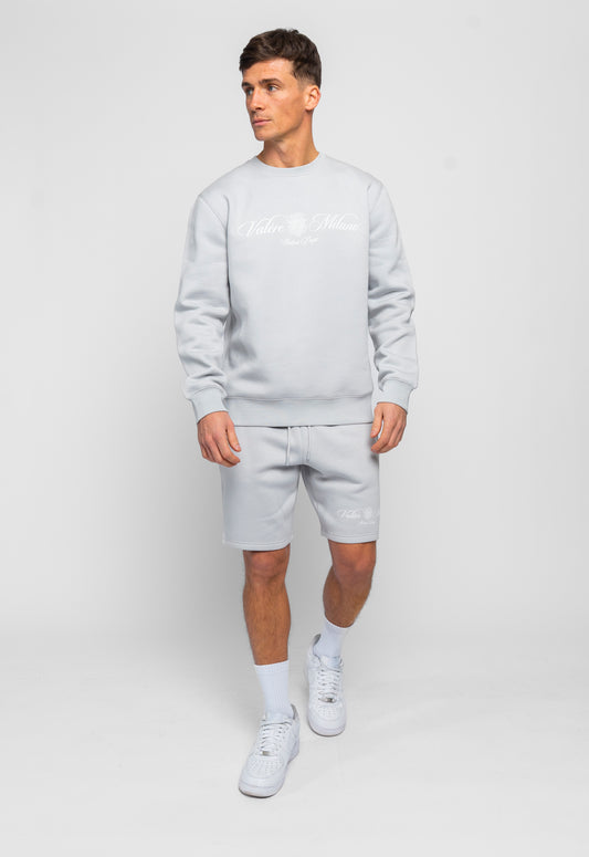 Devaro Grey Sweatshirt & Short Set