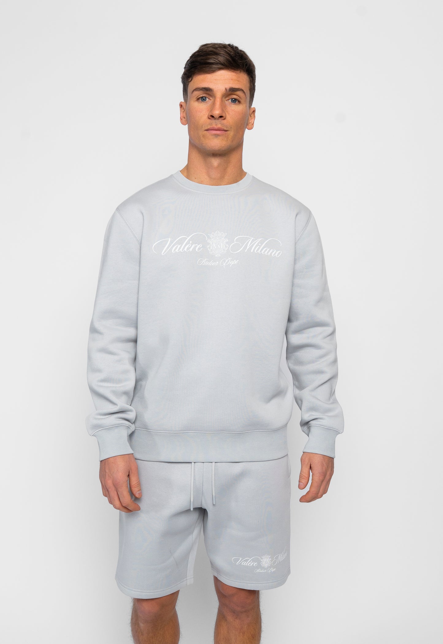 Devaro Grey Sweatshirt & Short Set