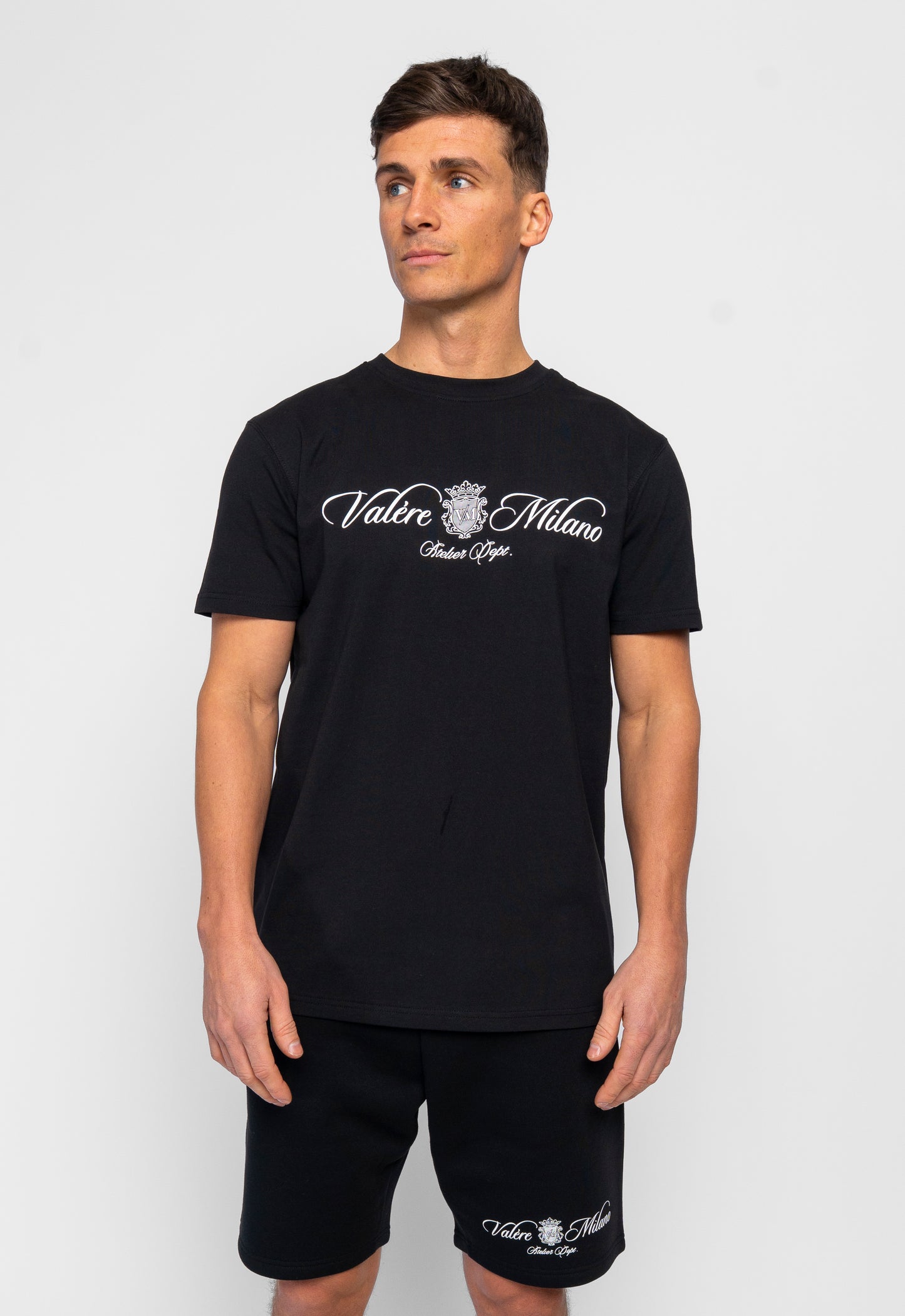 Devaro Black T-Shirt & Short Set