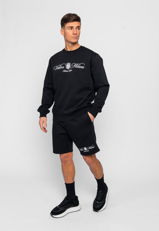 Devaro Black Essentials Set (T-Shirt, Short & Sweatshirt)