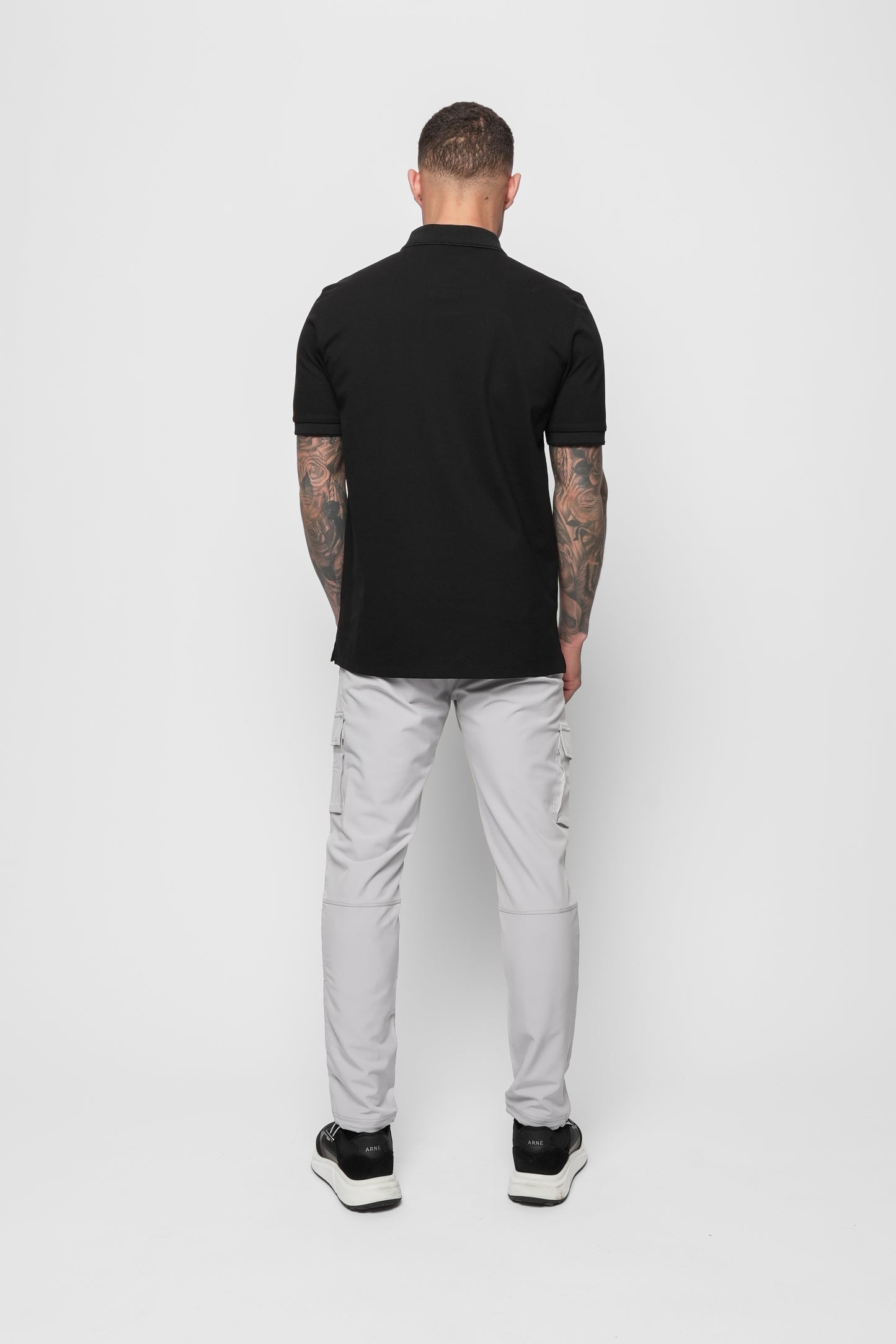 Luxe Premium Mercerised Black Polo
