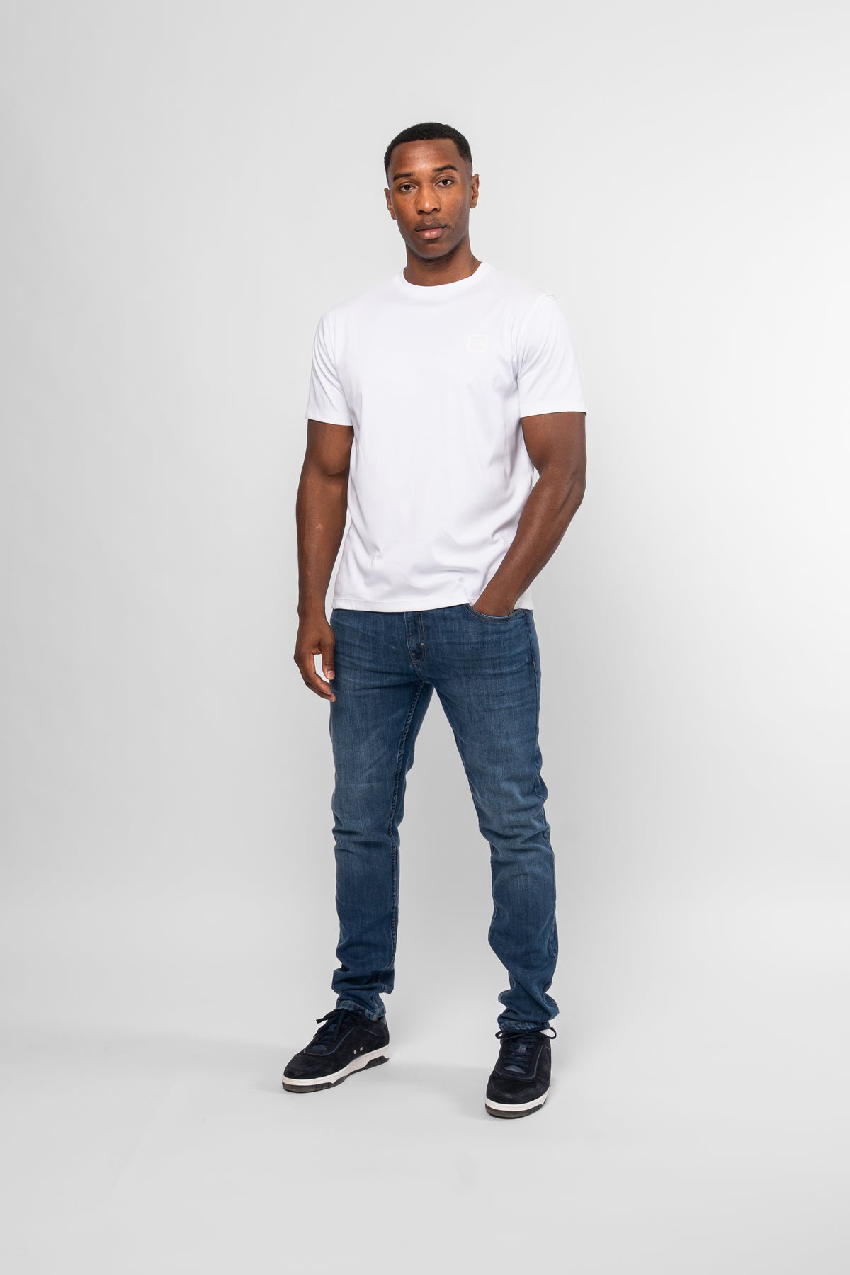 Luxe Premium Mercerised White T-Shirt