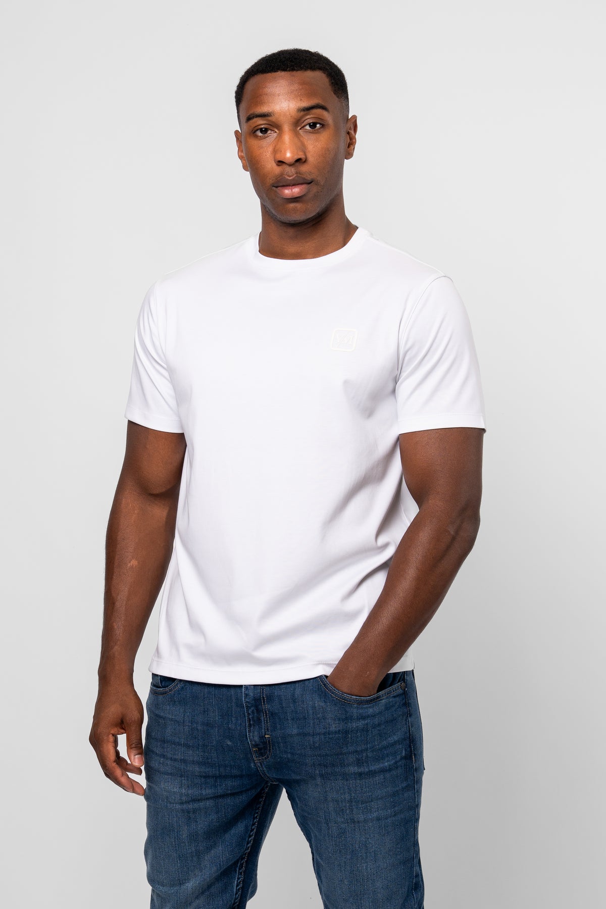 Luxe Premium Mercerised White T-Shirt