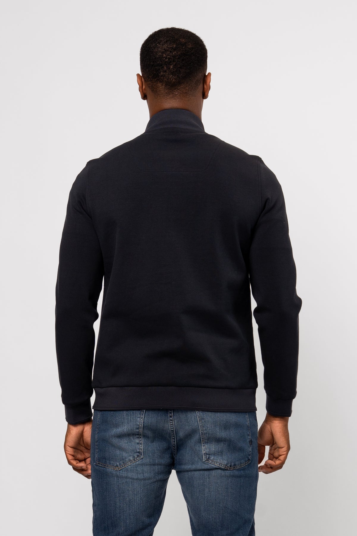 Luxe Premium Navy Quilted Hybrid Jacket