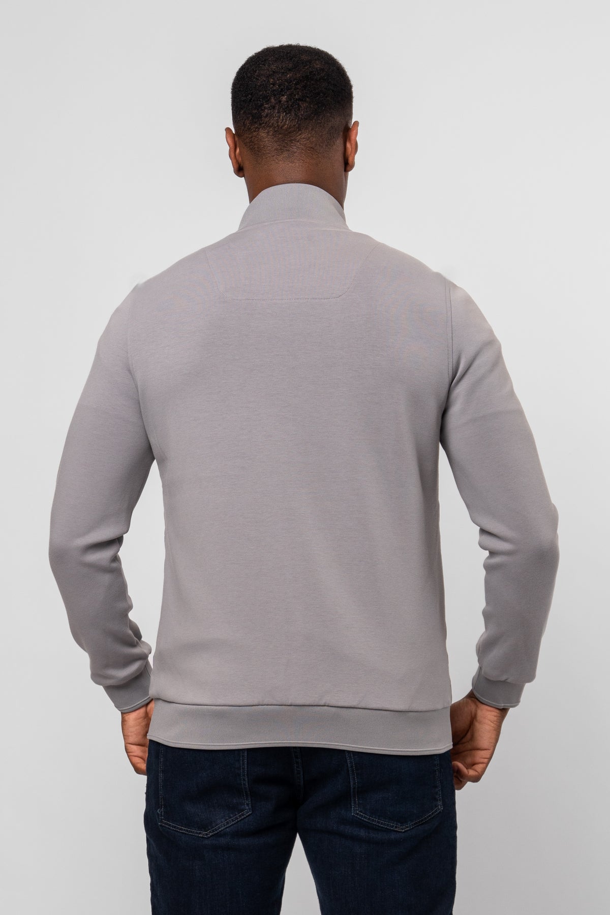 Luxe Premium Grey Quilted Hybrid Jacket