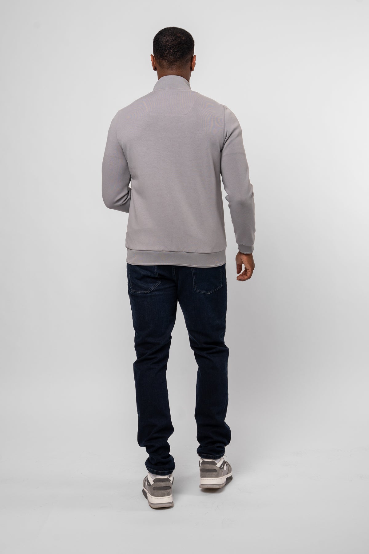 Luxe Premium Grey Quilted Hybrid Jacket
