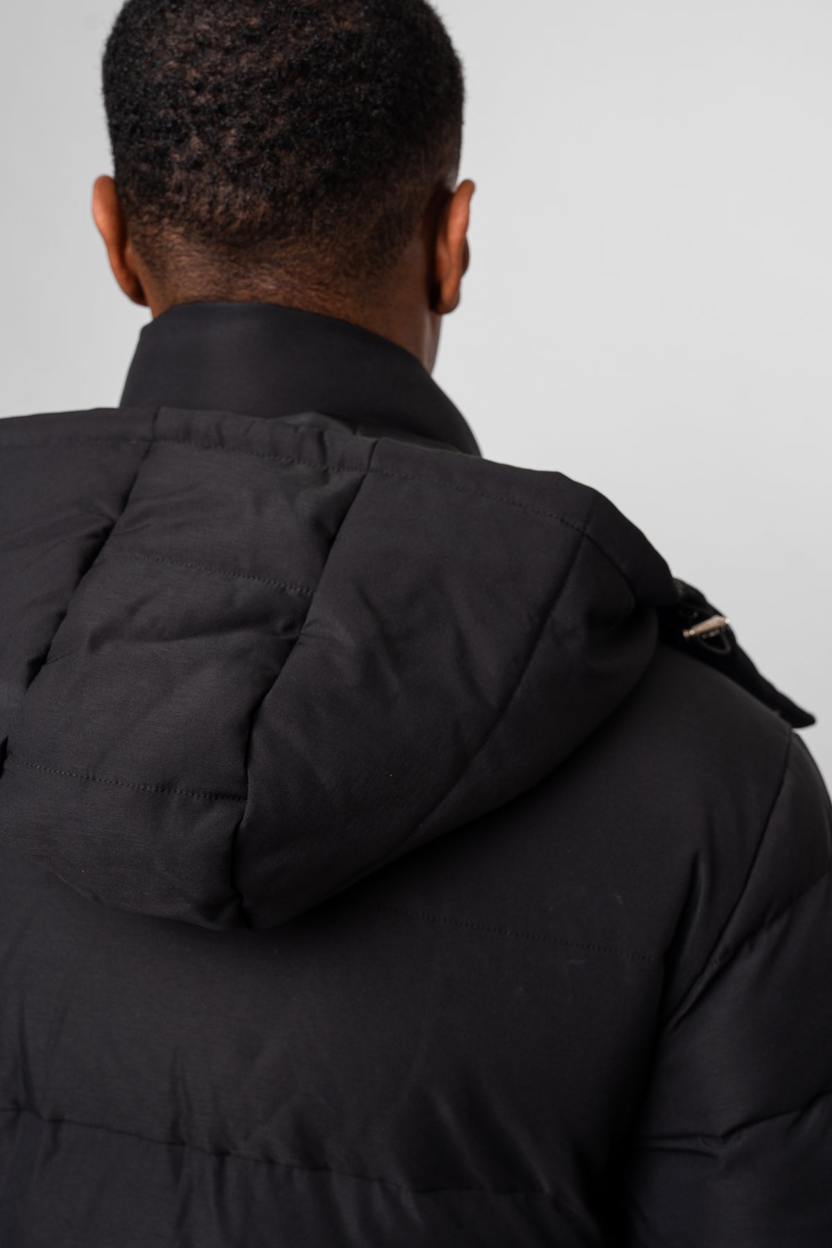 Mono Logo Black Puffer Jacket
