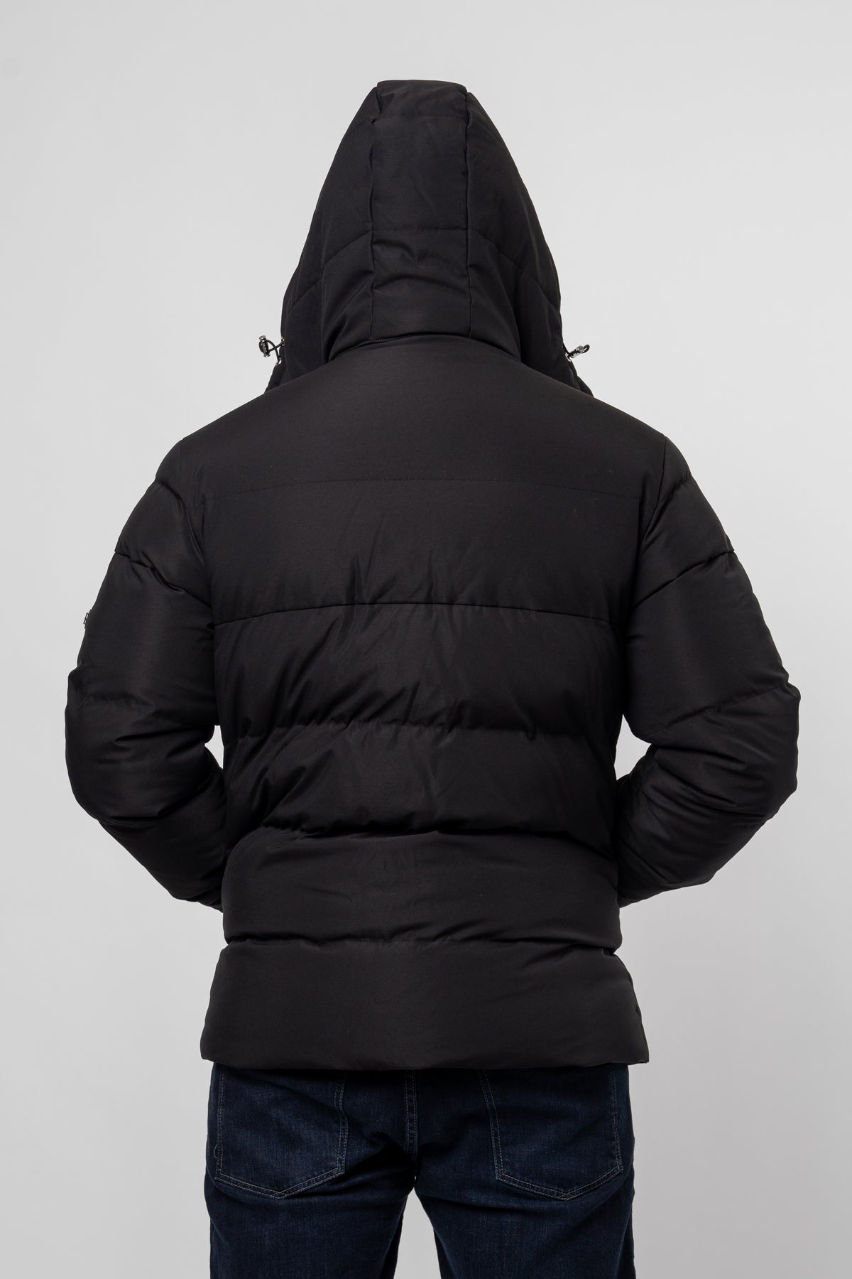 Mono Logo Black Puffer Jacket