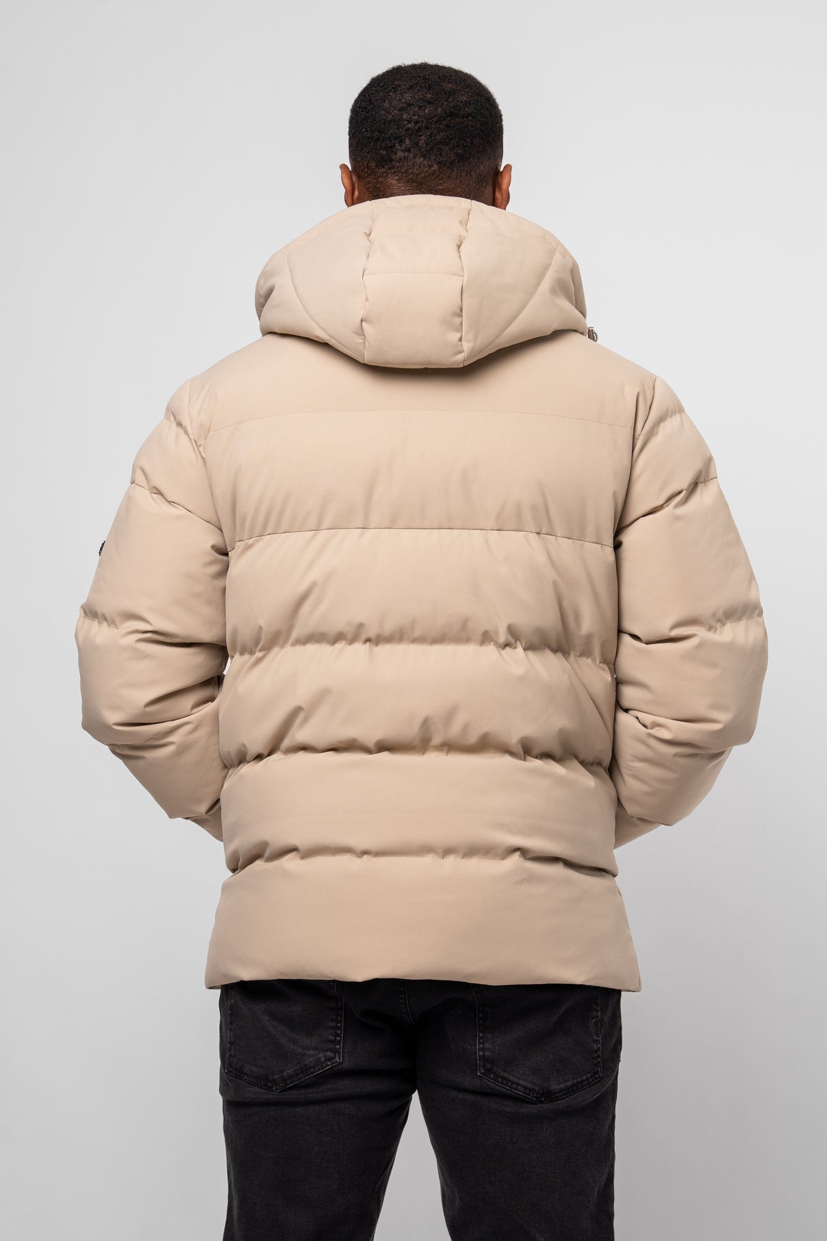 Mono Logo Stone Puffer Jacket