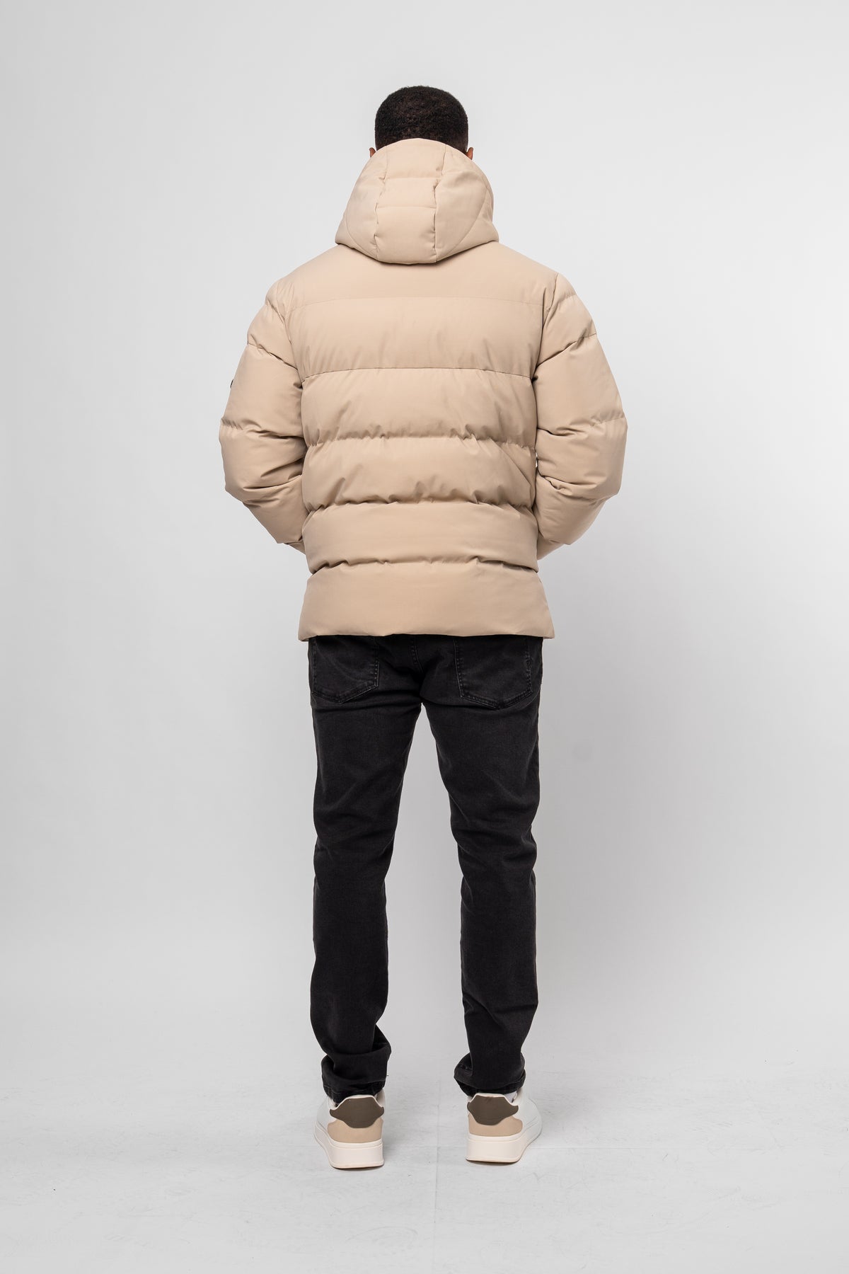 Mono Logo Stone Puffer Jacket
