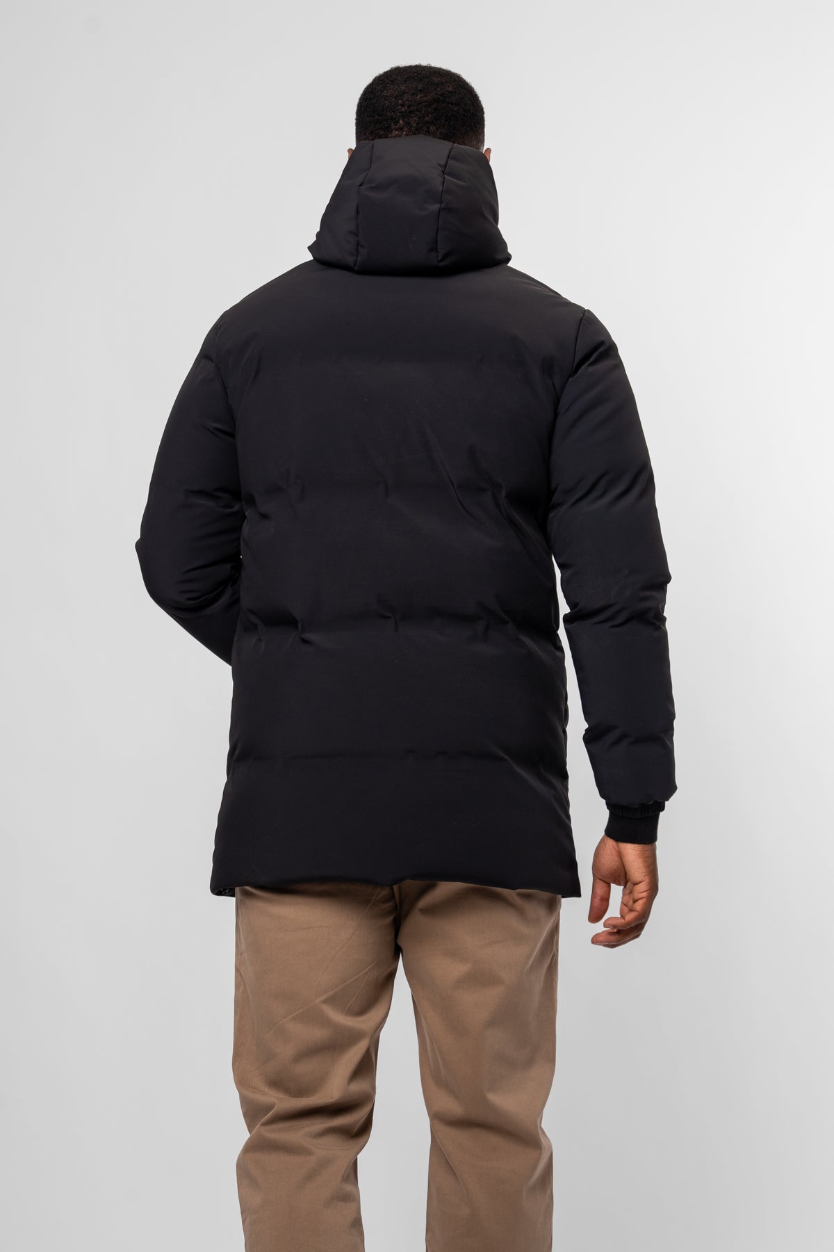 Clean Black 3/4 Length Coat