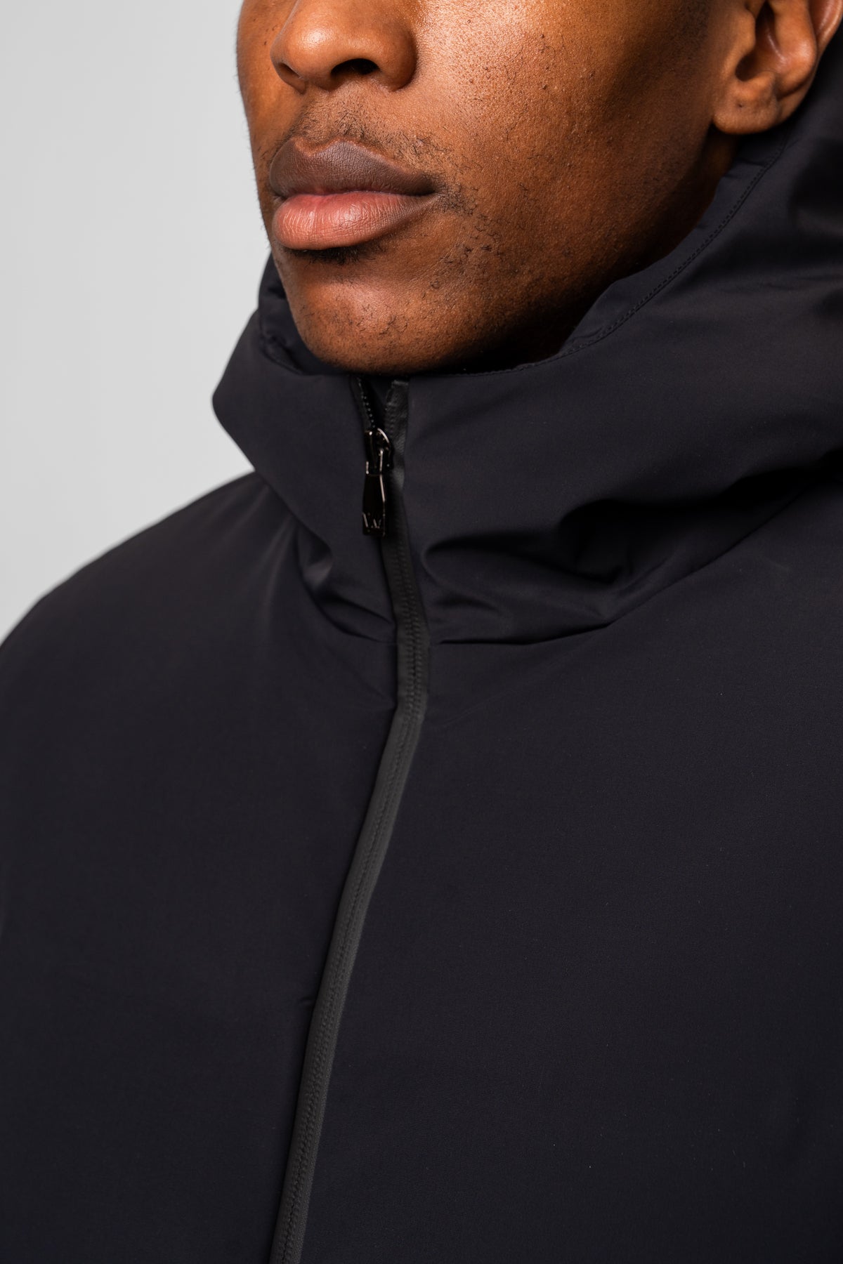 Clean Black 3/4 Length Coat