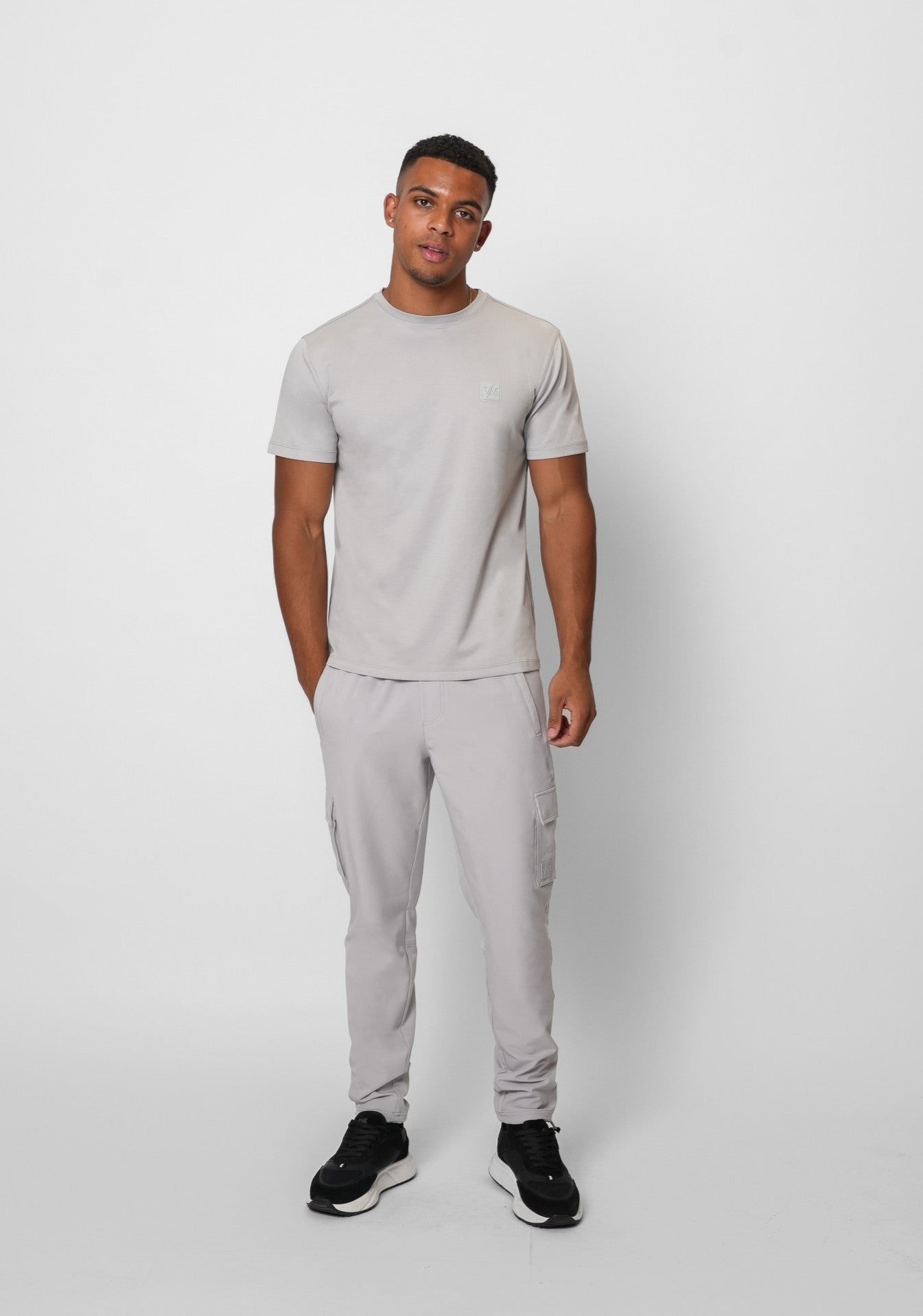 LUXE MERCERISED GREY TEE