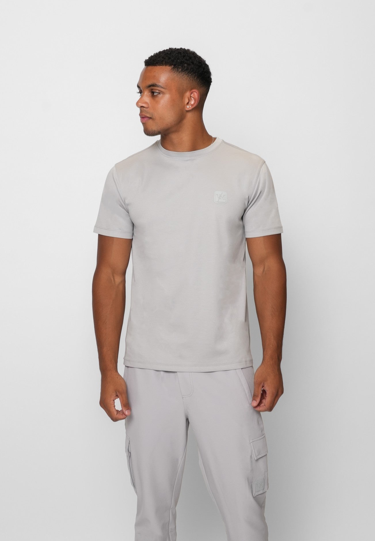 LUXE MERCERISED GREY TEE