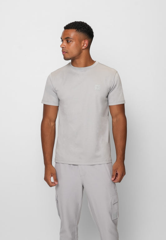 LUXE MERCERISED GREY TEE