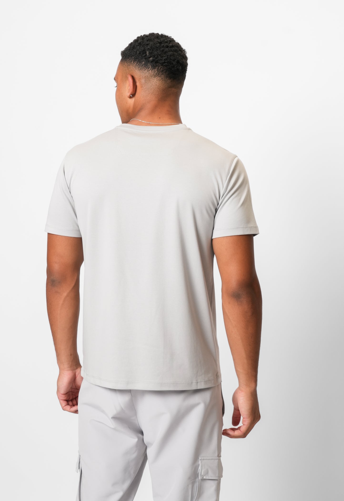 LUXE MERCERISED GREY TEE