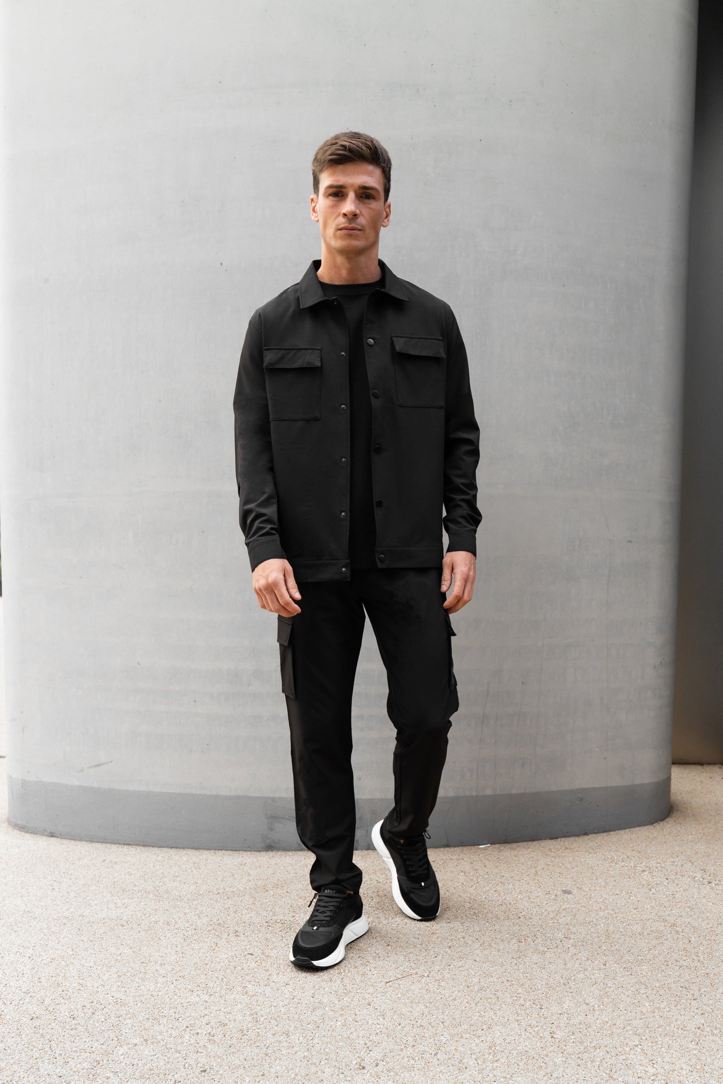 LUXE BLACK OVERSHIRT