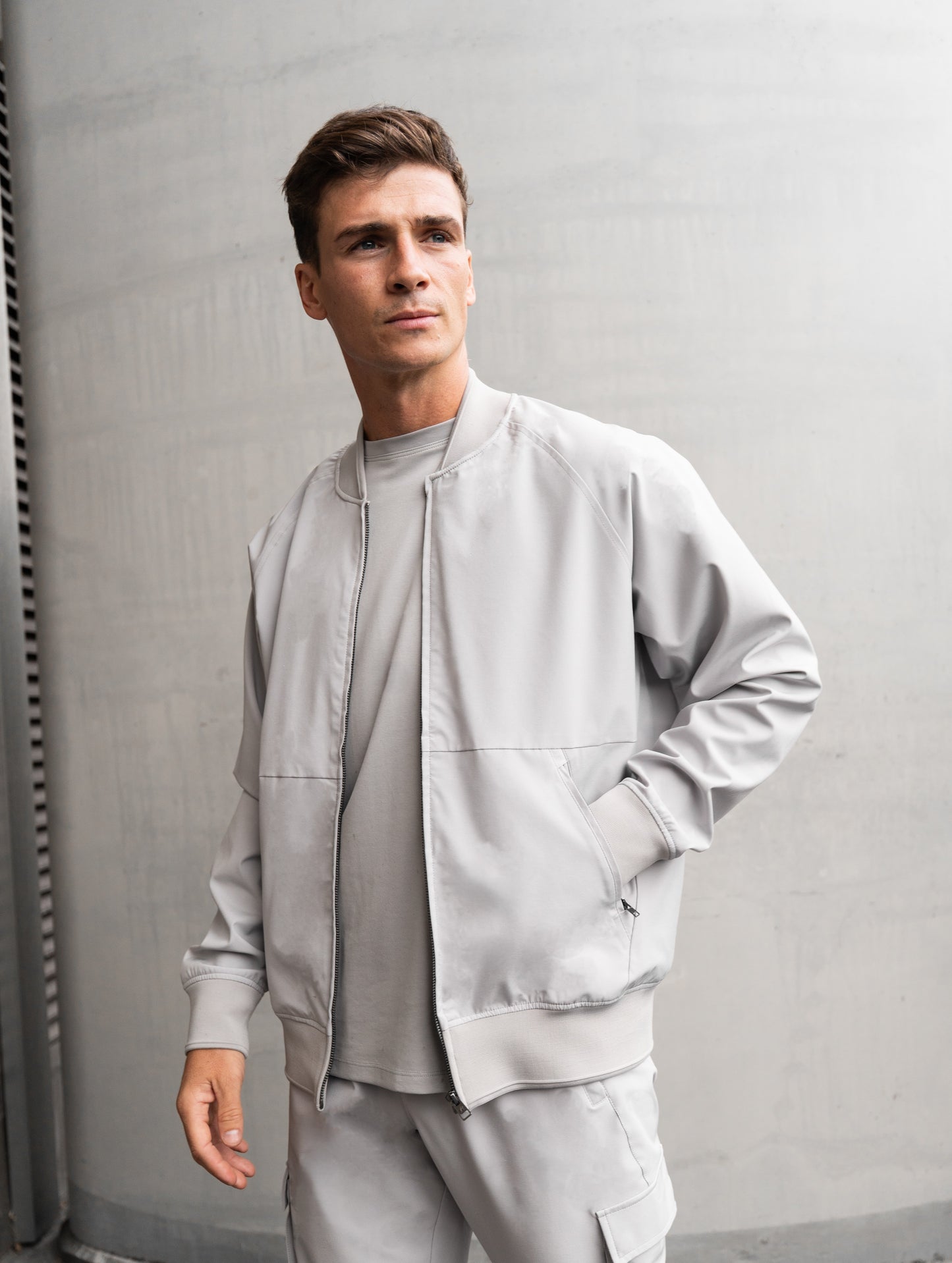 LUXE GREY BOMBER