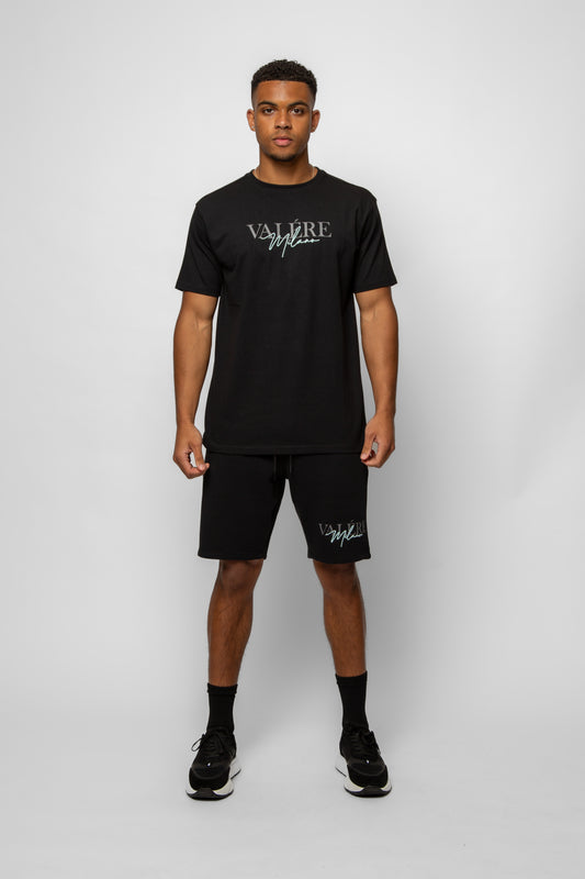 COPIONE BLACK TEE & SHORT SET