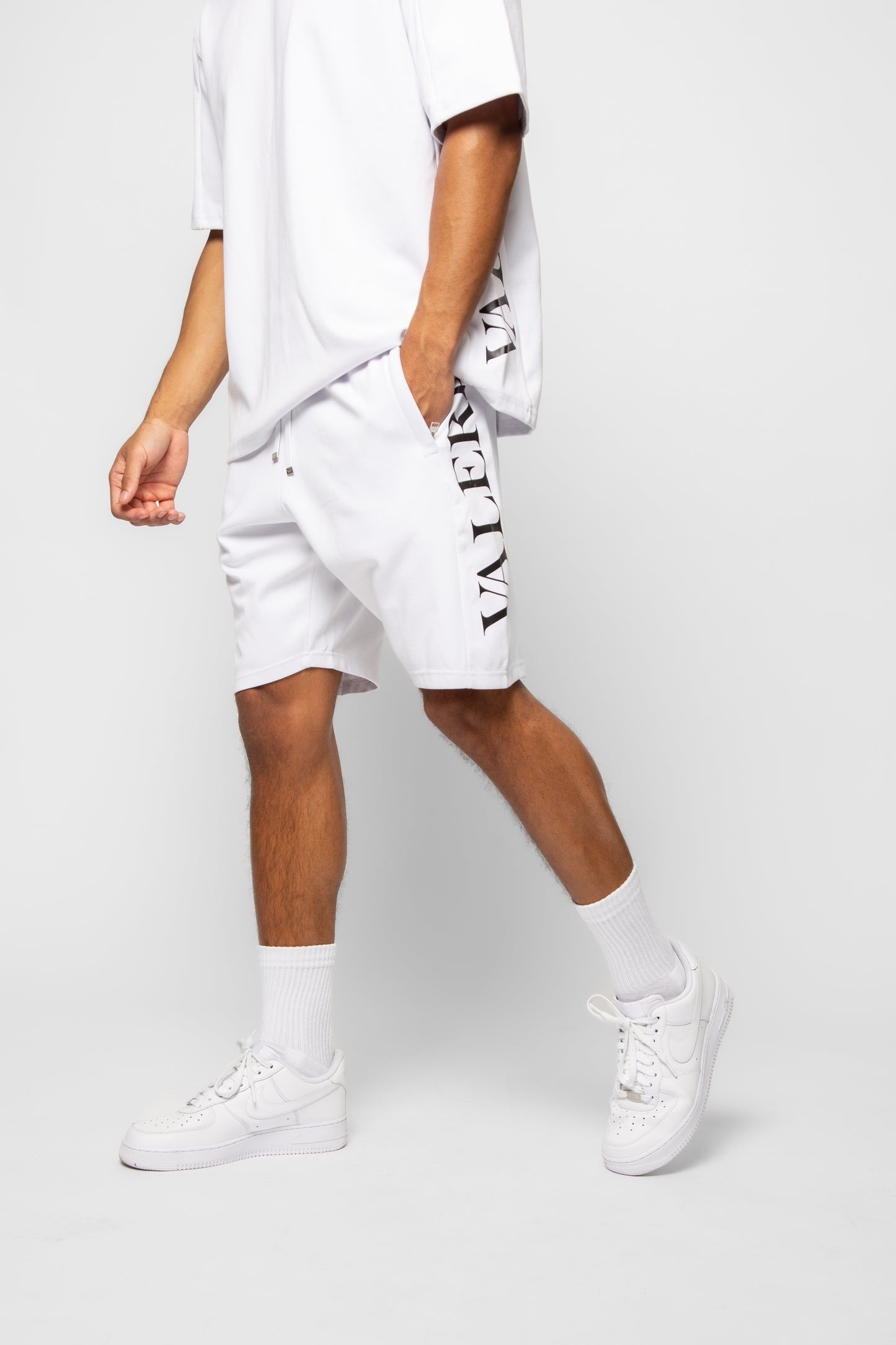 BLOCCO WHITE TEE & SHORT SET