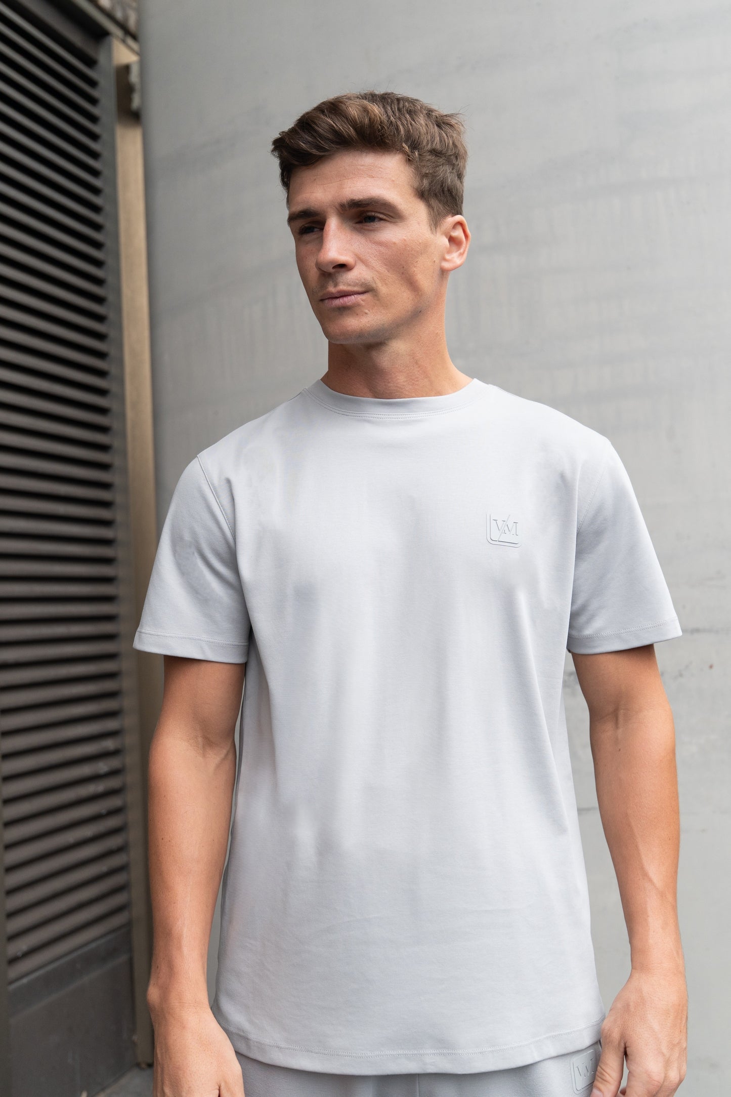 LUXE MERCERISED GREY TEE