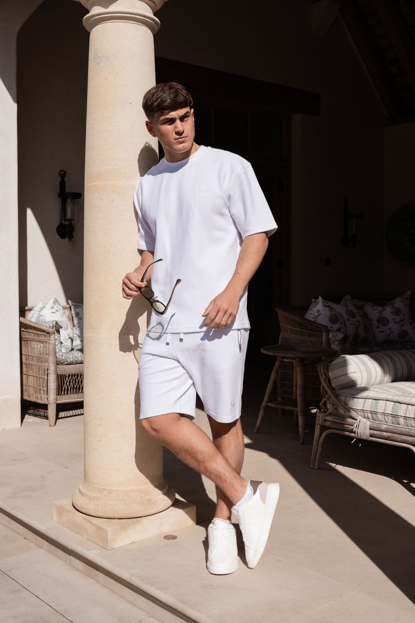 Nemi White T-Shirt & Short Set
