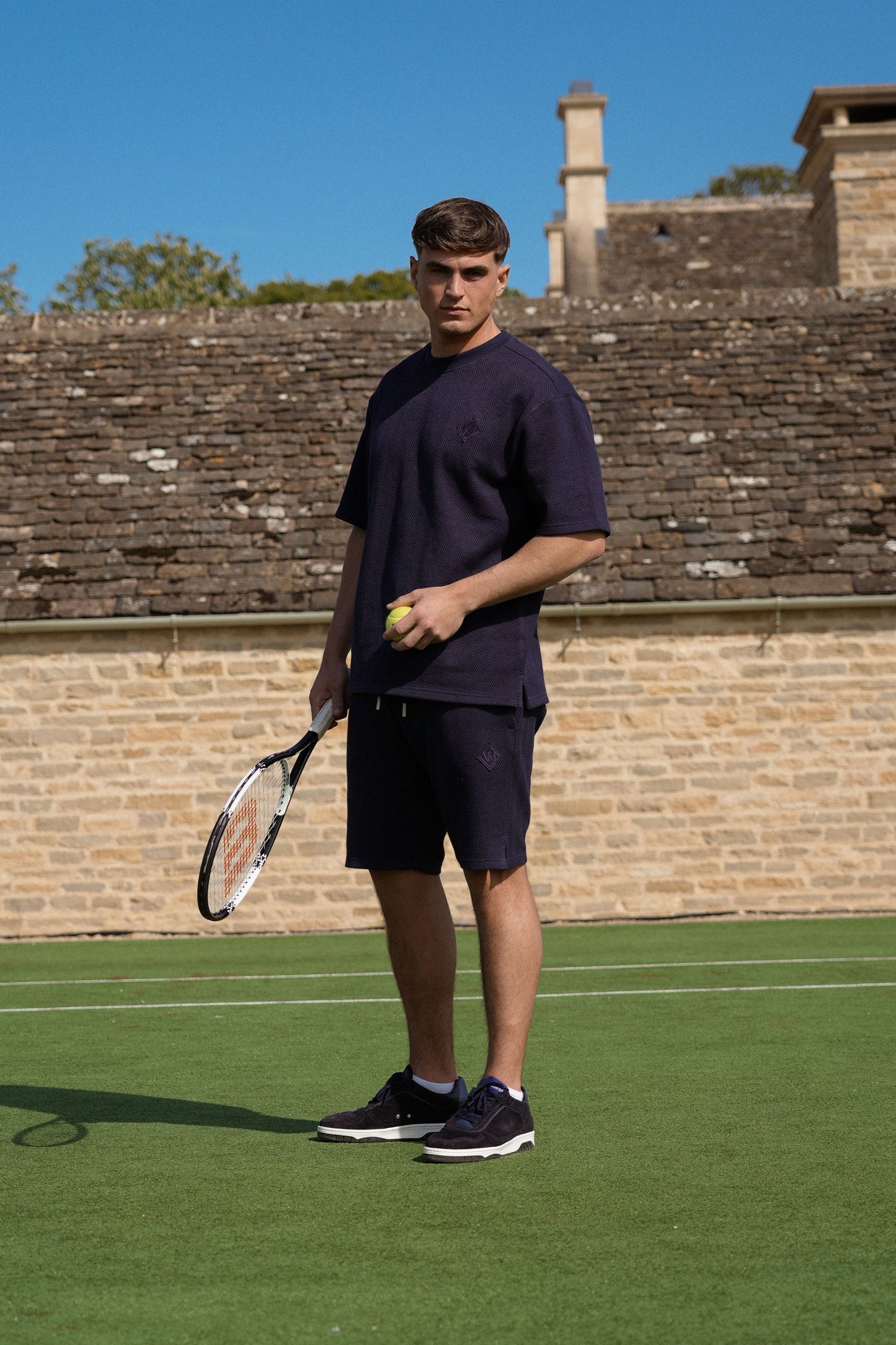 CONZA NAVY TEE & SHORT SET