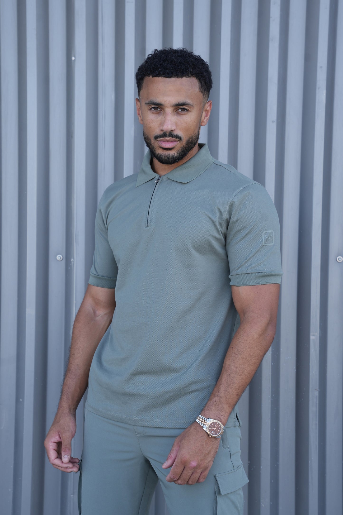 Luxe Premium Mercerised Khaki Polo