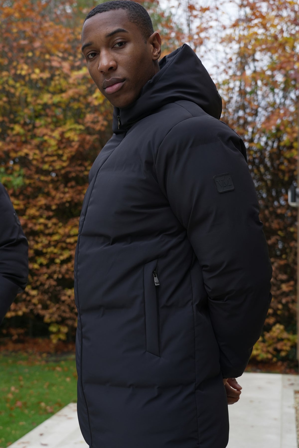 Clean Black 3/4 Length Coat