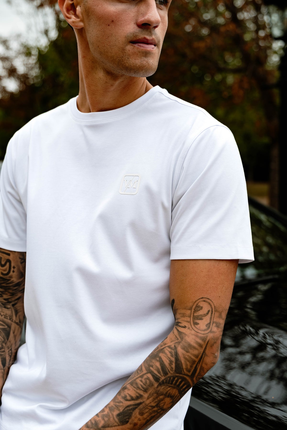 Luxe Premium Mercerised White T-Shirt