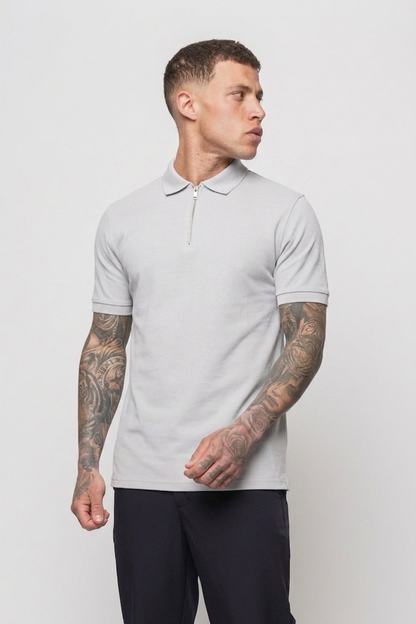 Luxe Premium Mercerised Grey Polo