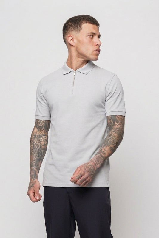 LUXE MERCERISED GREY POLO